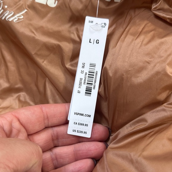 PINK Victoria's Secret marshmallowpuffer size L NWT - Picture 9 of 9